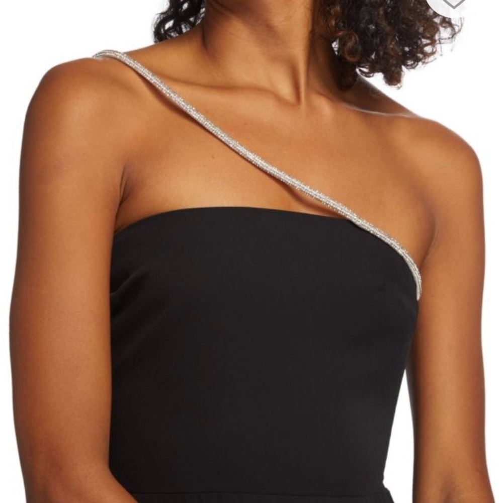 Amanda Uprichard Dream Bandeau Embellished Mini Dress